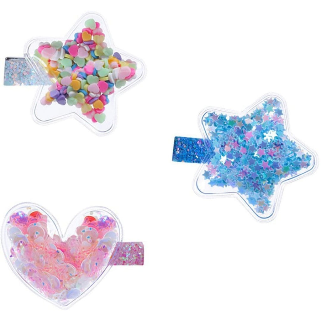2pc Bubble Glitter Pins