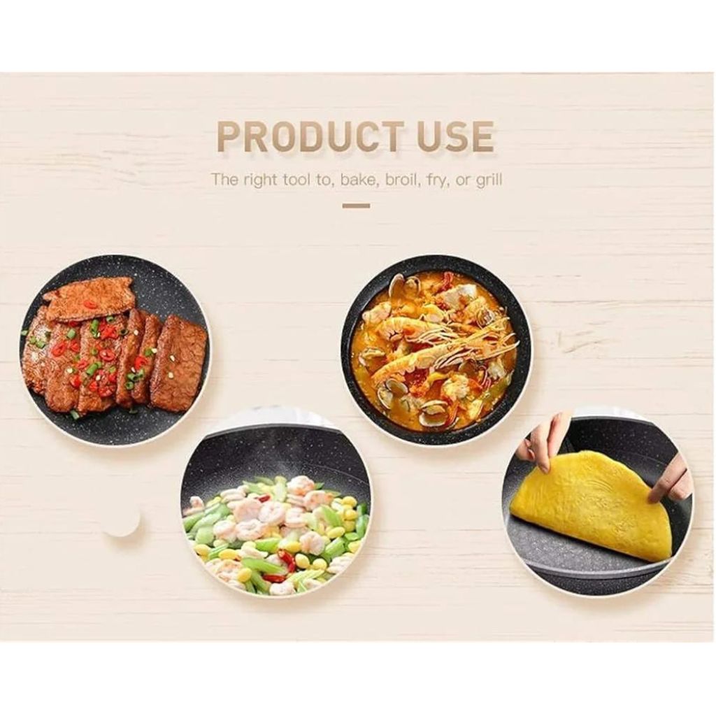 3pc AYI Cast Iron Skillets