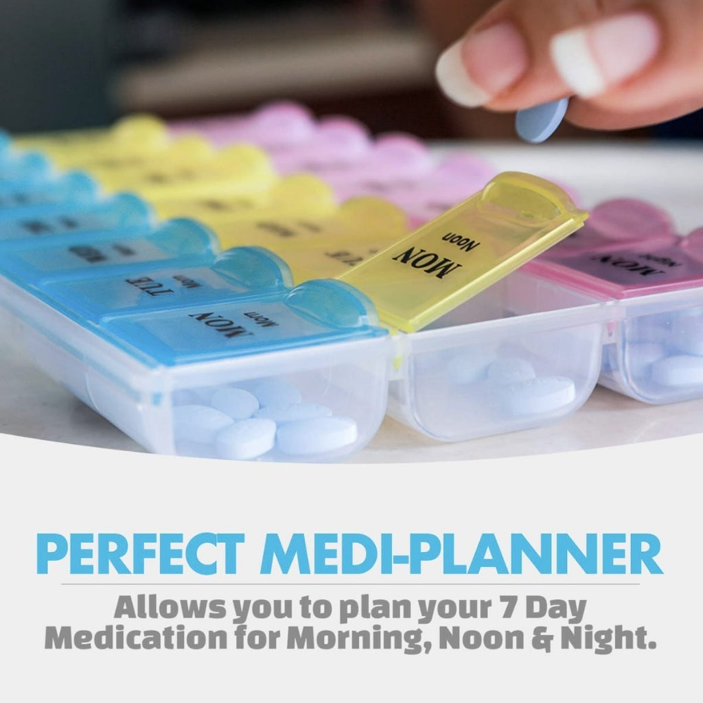 21 Compartment Pill Box
