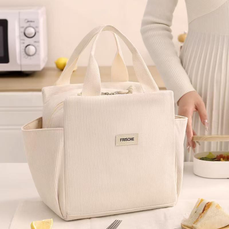 Corduroy Insulated Lunch Bag-Large