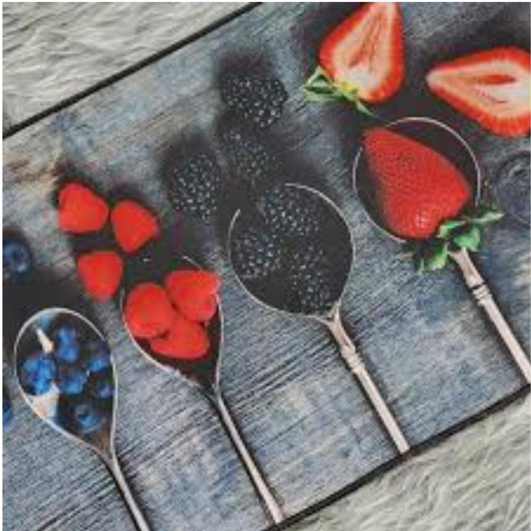2pc Rubber Kitchen Mat