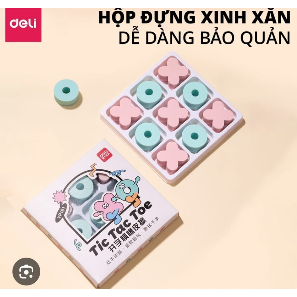 Deli Tic Tac Toe Eraser Set