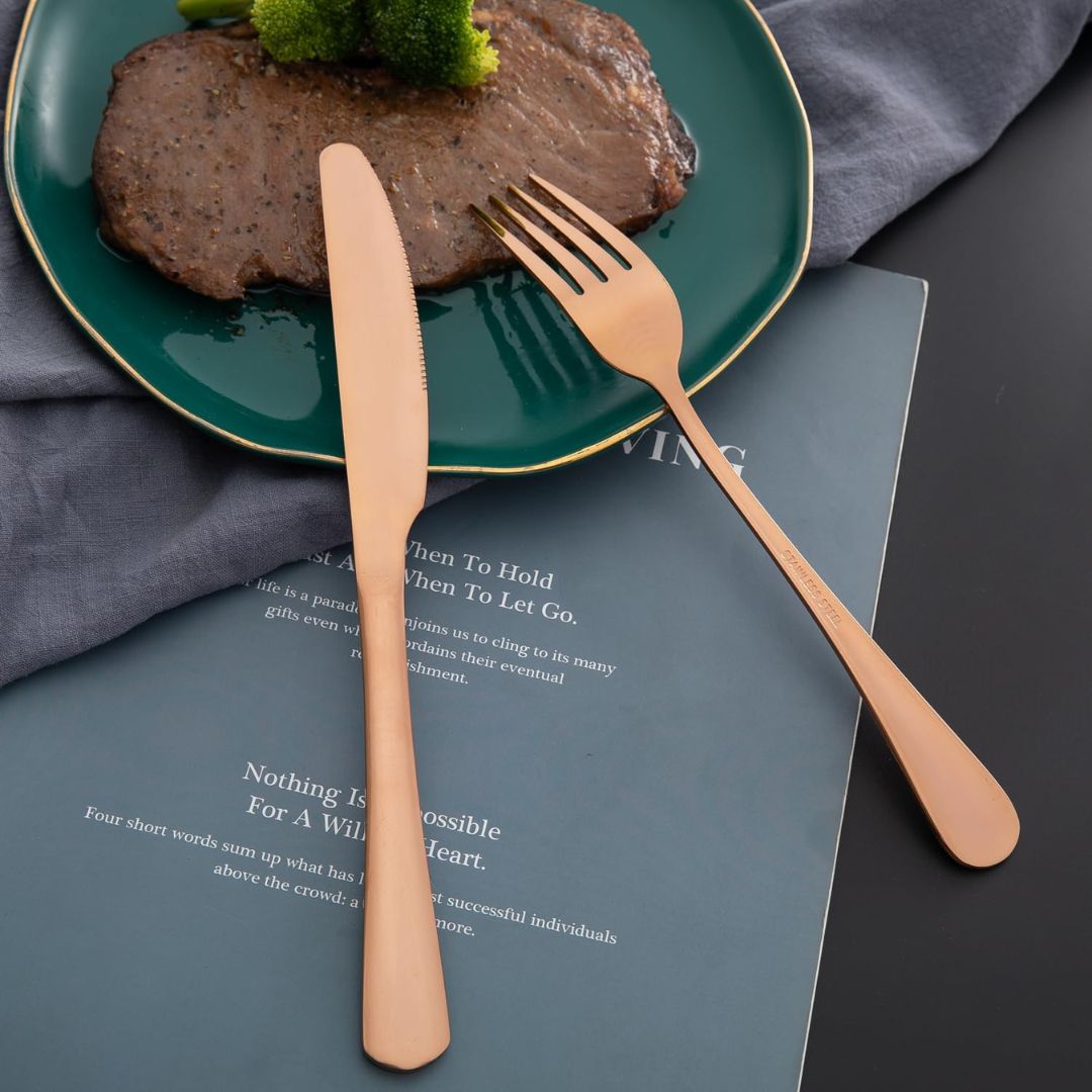 Stainless Steel Cutlery 6s - Rose Gold