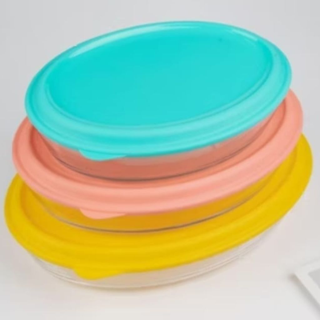 3pc Colour Lid Casserole
