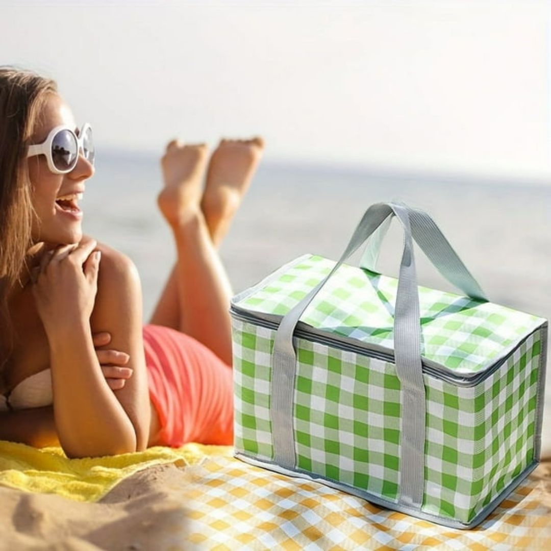 Insulated Reusable Picnic Bag 33x18cm