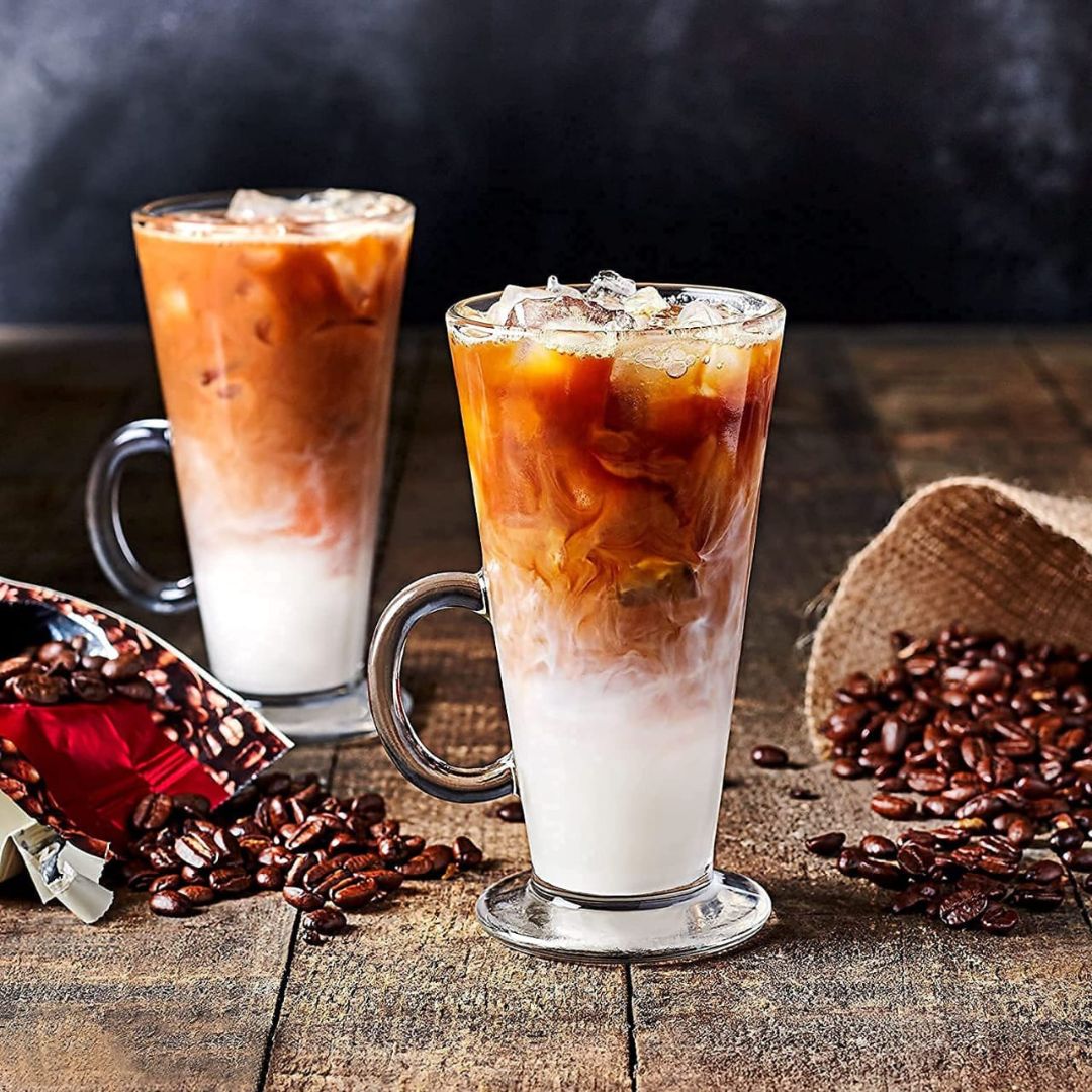 6pc Long Latte Cups 300ml