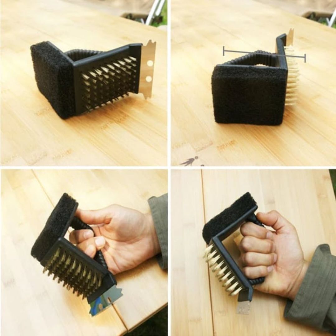 3 In 1 BBQ Grill Cleaning Brush