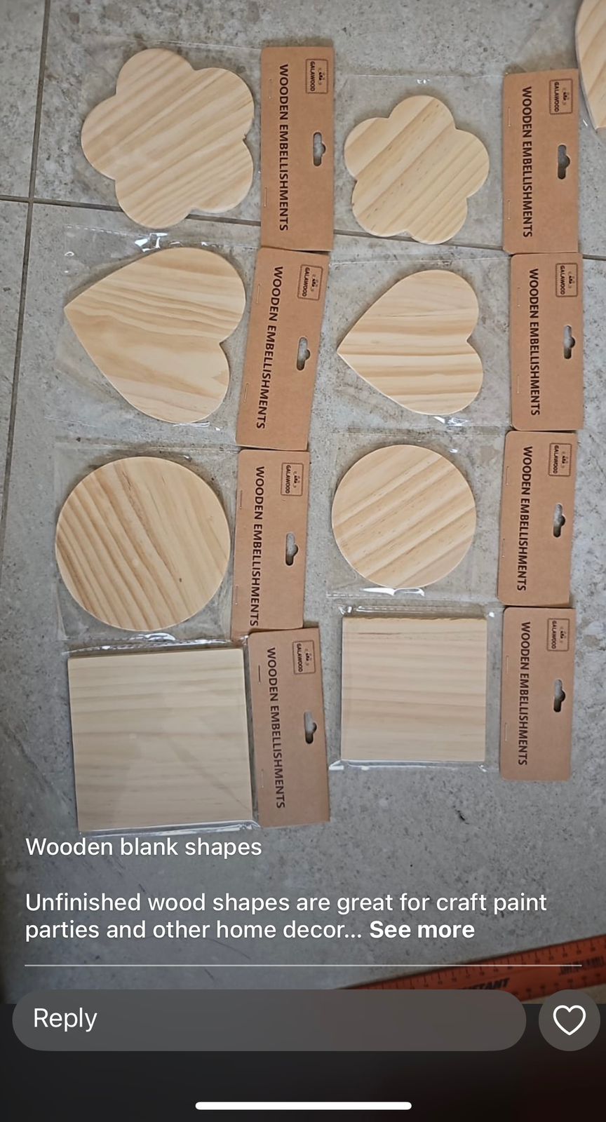 Wooden Blank Shapes