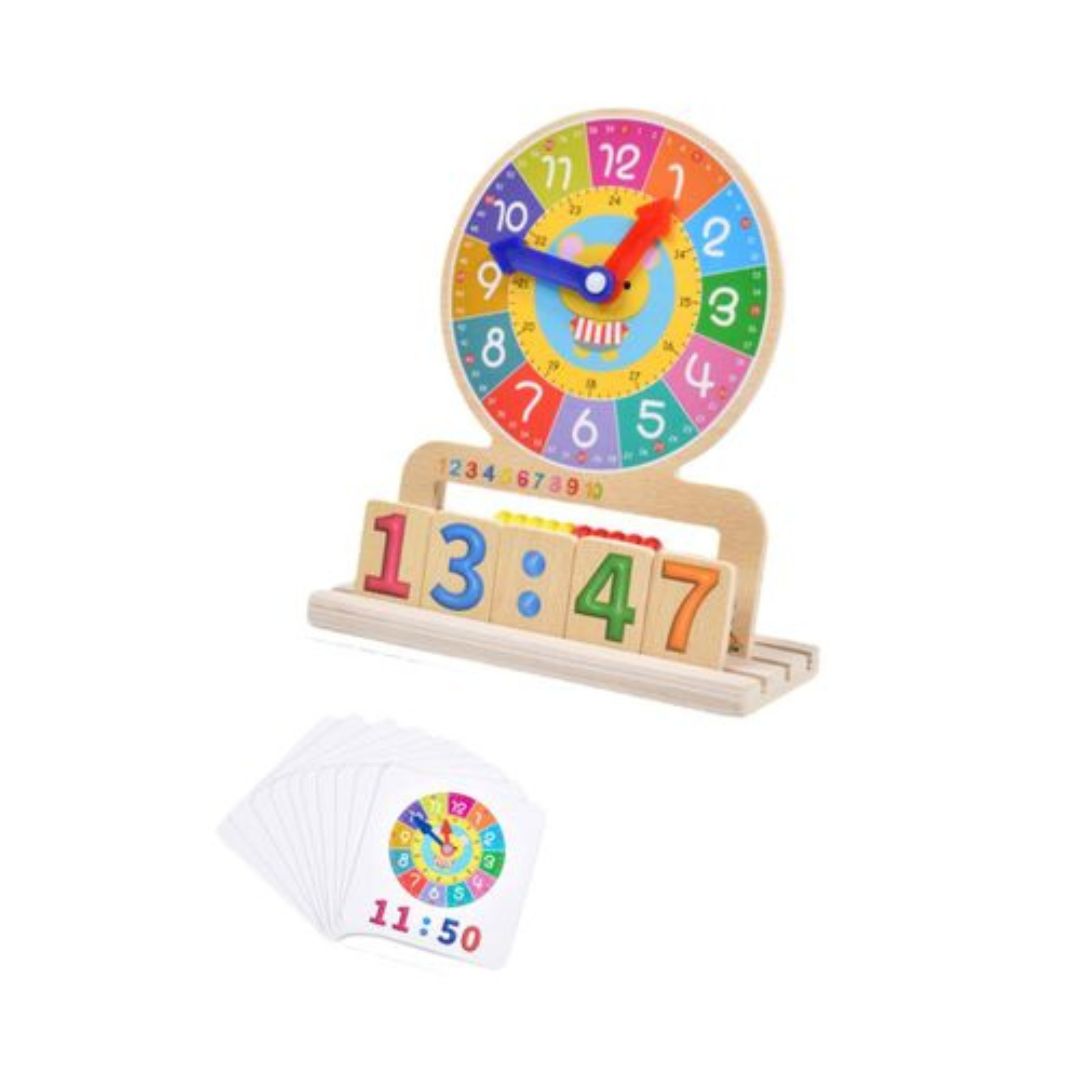 Educational Wooden Clock Puzzle