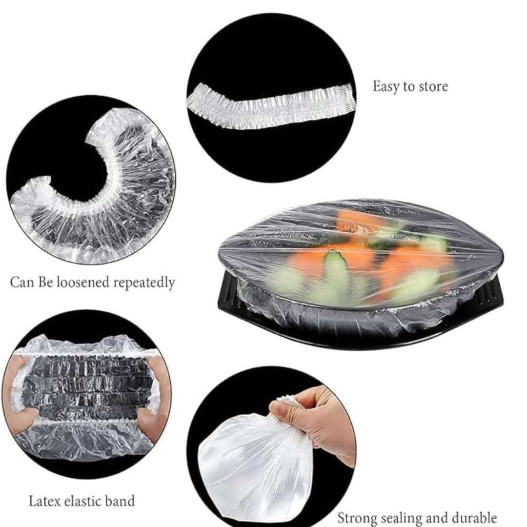 100pc Plastic Food Cover