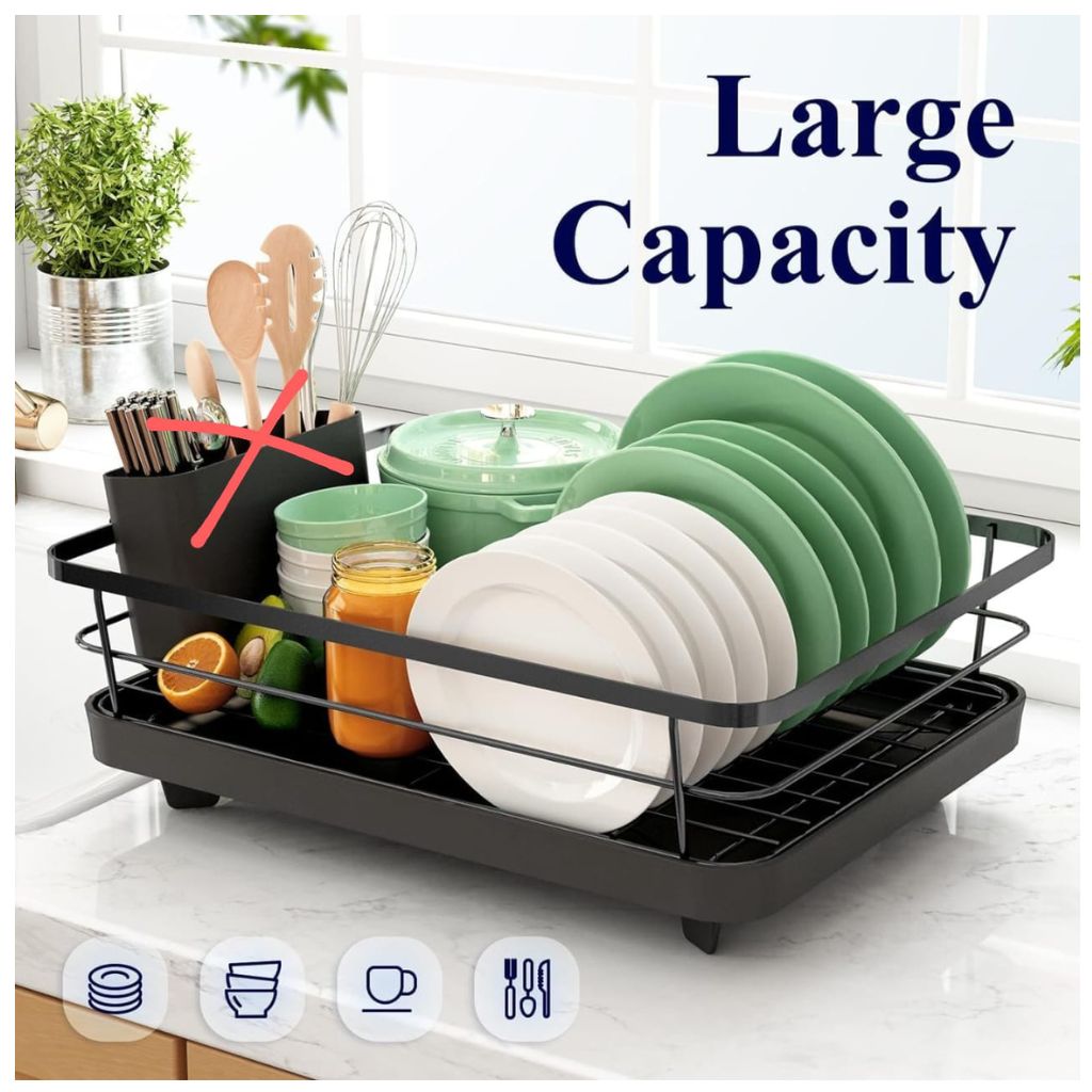 Metal Single Layer Dish Rack