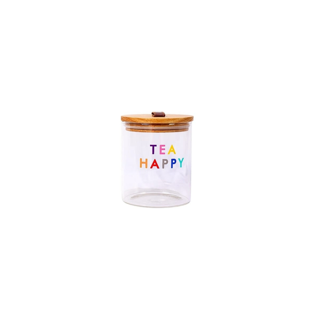 Danny Home 3pc Glass Cannister - Rainbow Writing