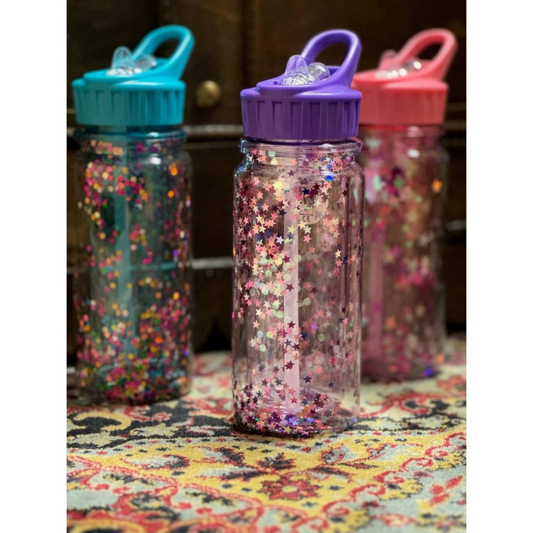 Kids Double Walled Glitter Bottle 350ml