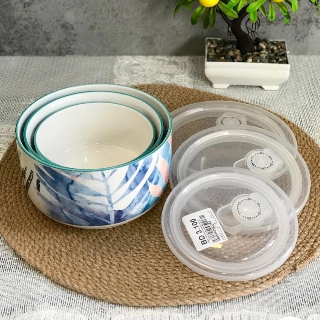 Danny Home 3pc Ceramic Food Storage