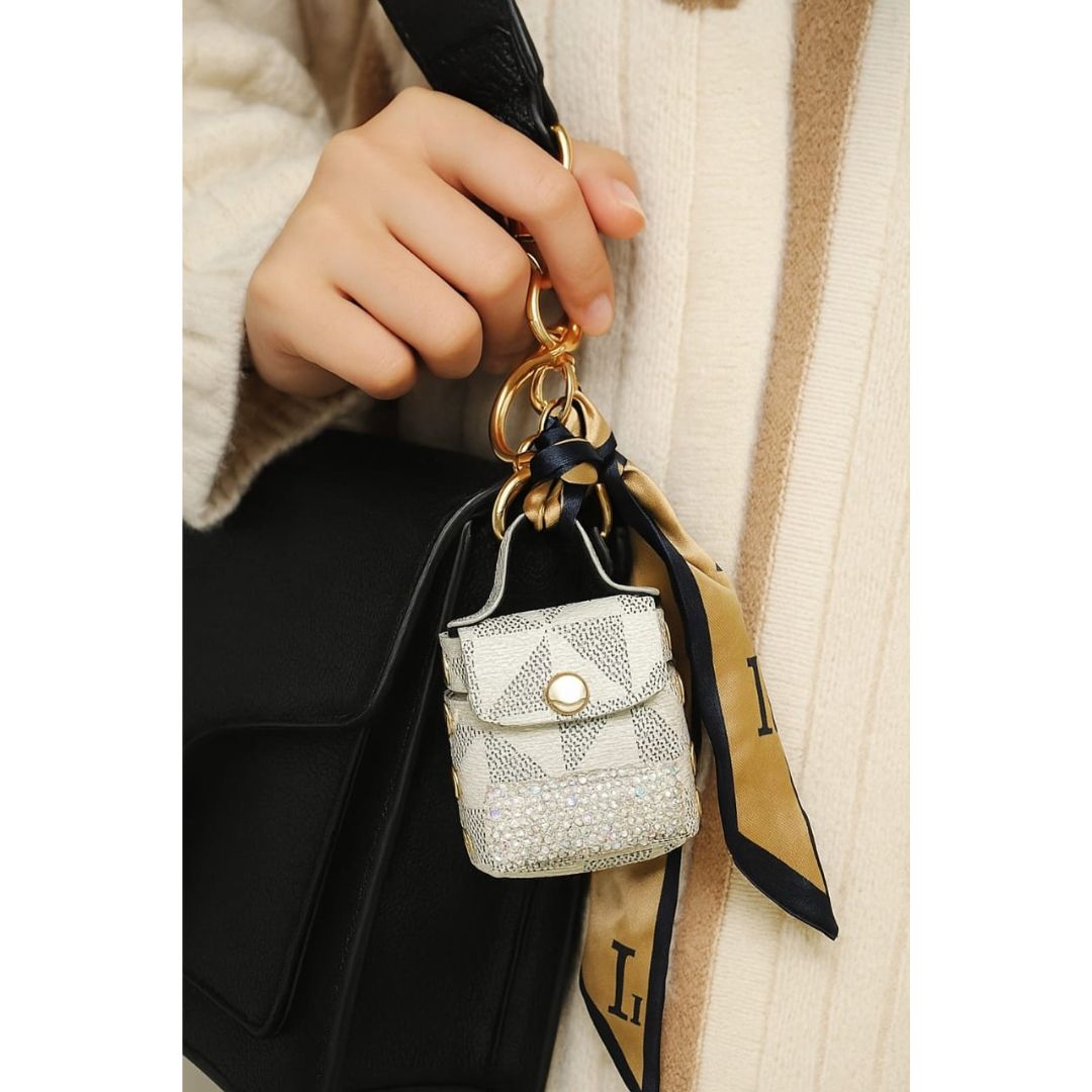 Mini Key Chain With Diamonte