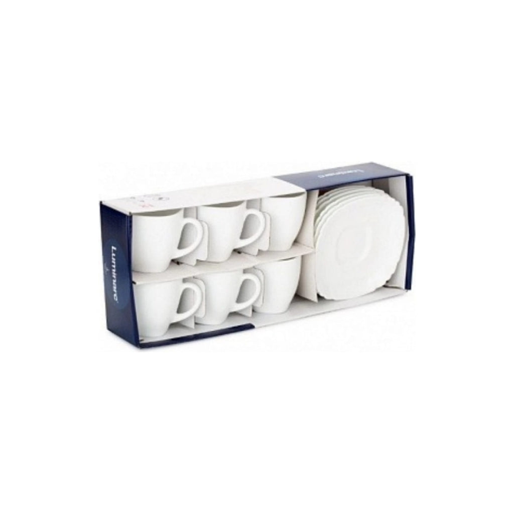 Luminarc 12pce Carine Cup and Saucer set 220ml