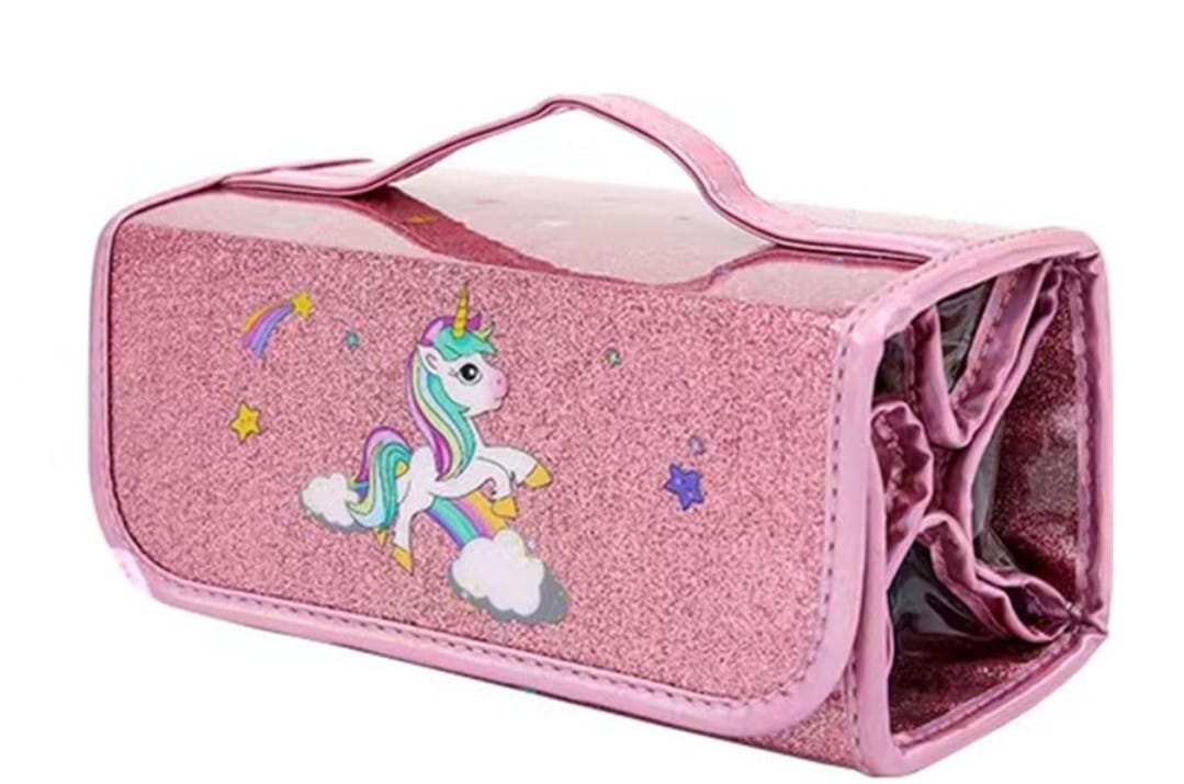 50pc Glitter Pencil Case Set