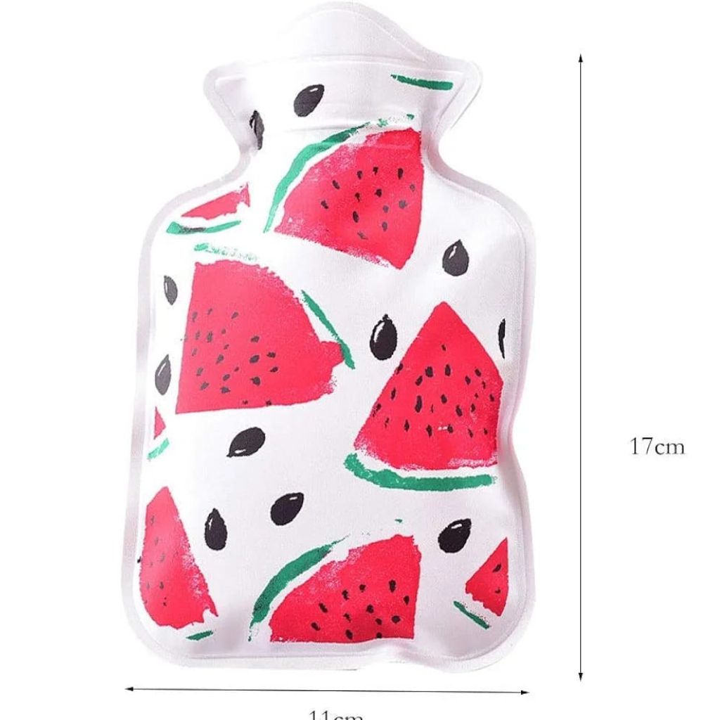 Mini Watermelon Hot Water Bottle 17x11cm