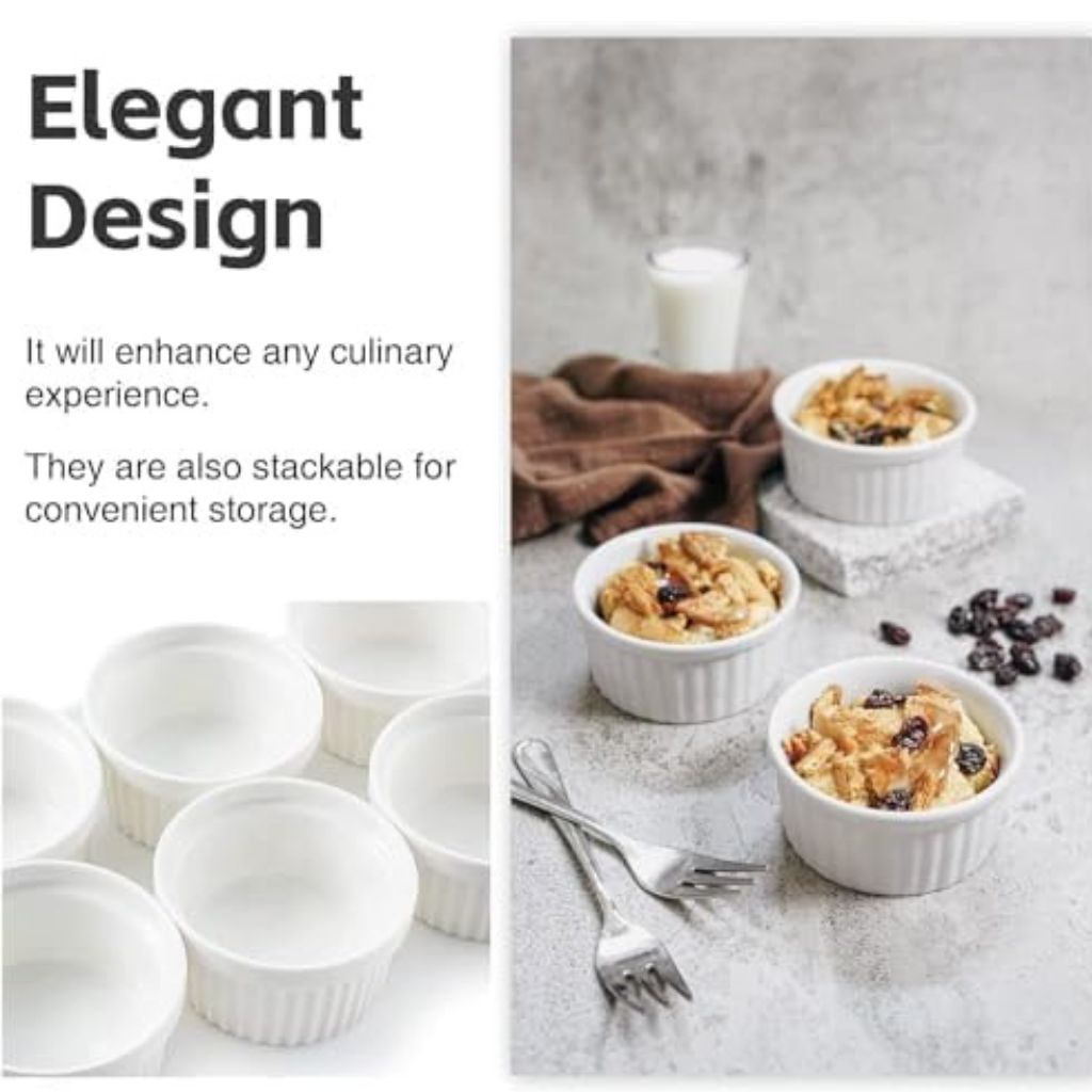 6pc Porcelain Ramekin 6.5x2.5cm