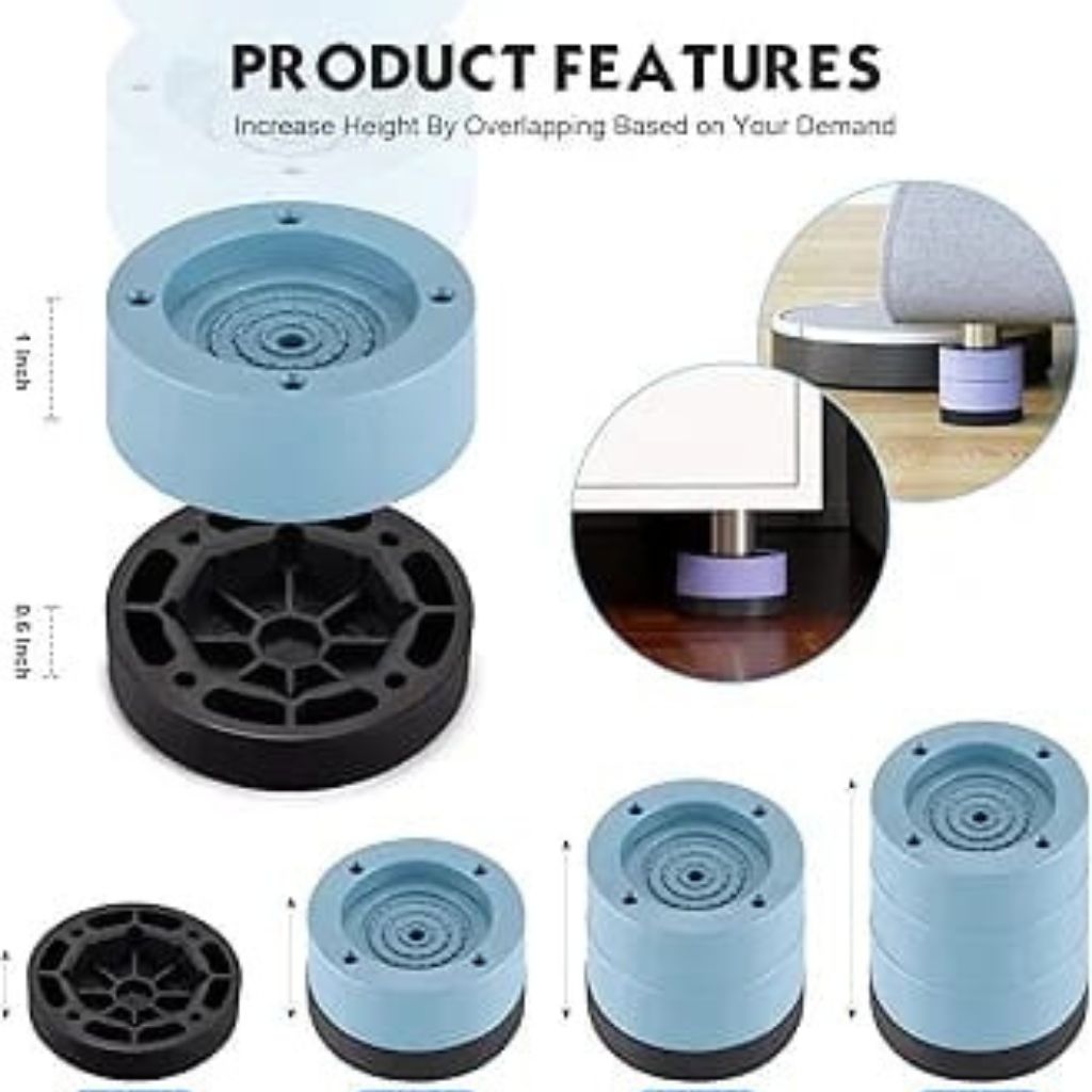 4pc Washing Machine Anti Vibration Pads