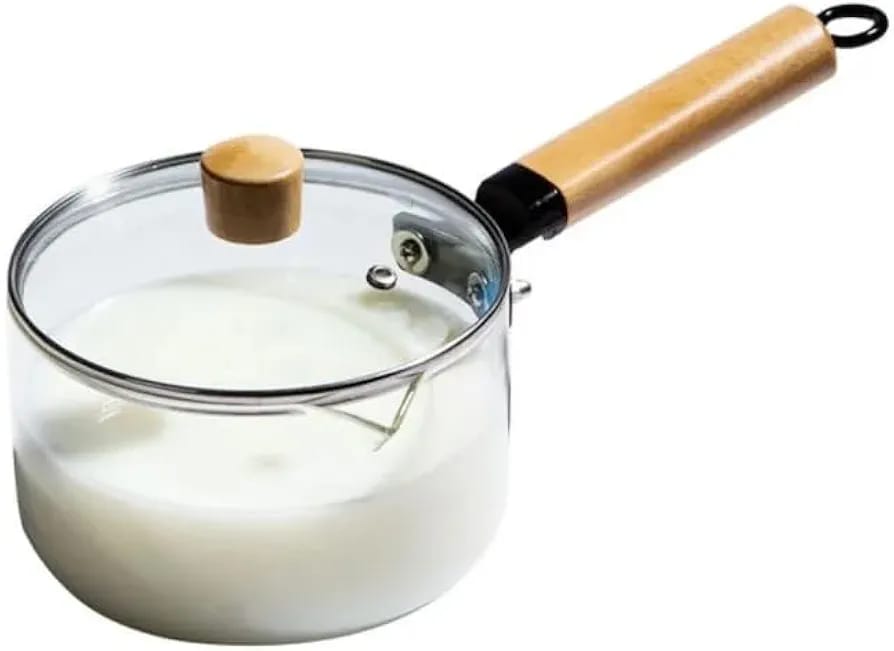 Glass Sauce Pan With Lid 1.8L