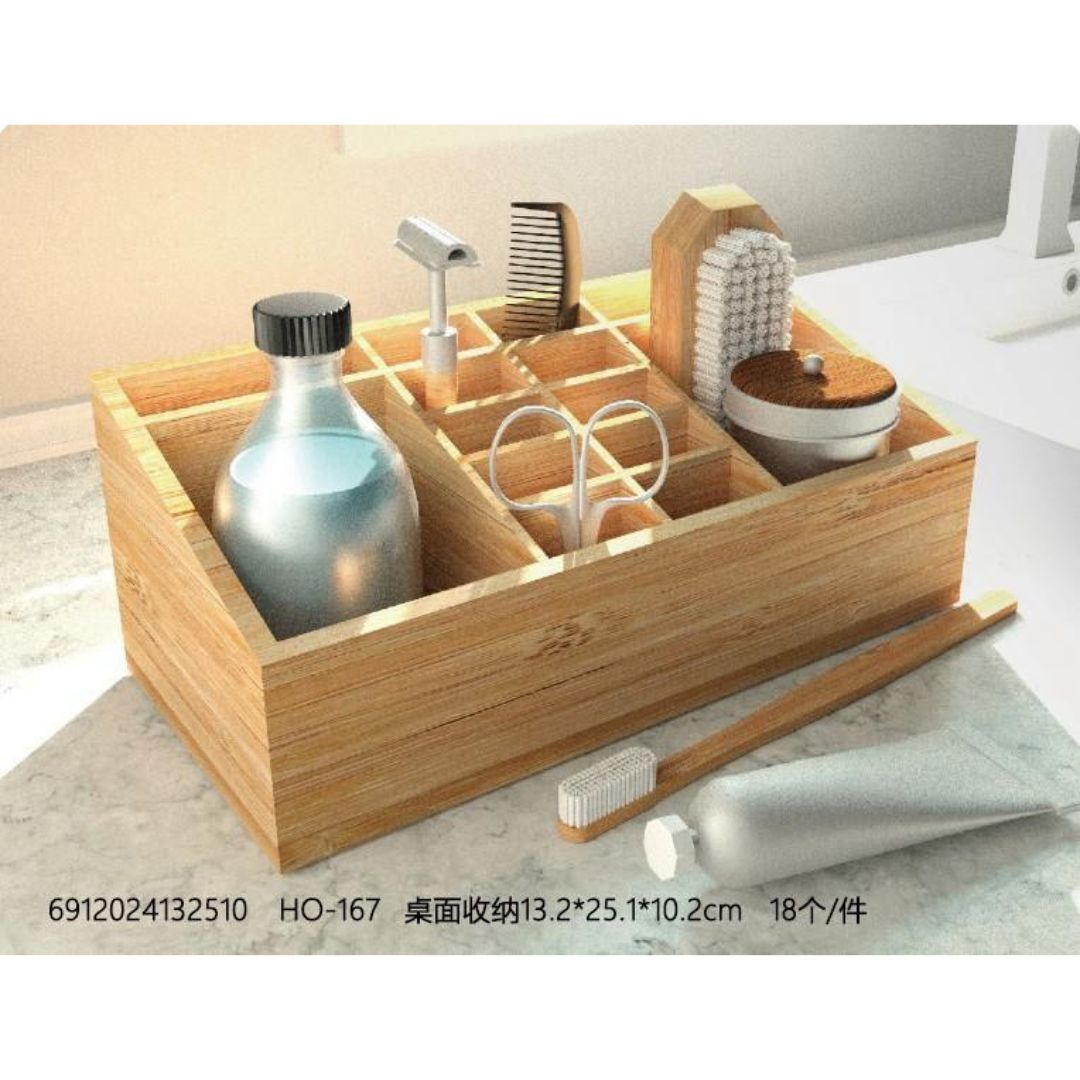 Danny Home Bamboo 12 Compartment Organiser