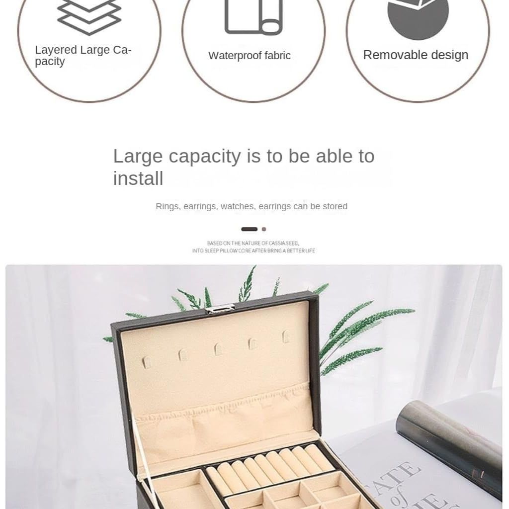 Double Layer PU leather Jewlery Box