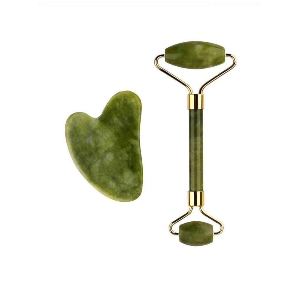 Jade Roller+Guasha Stone Set