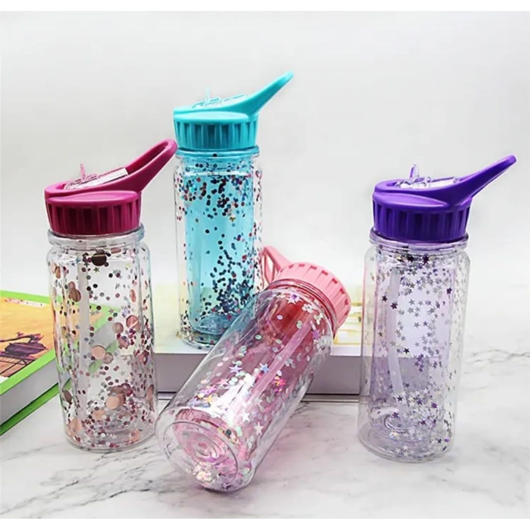 Kids Double Walled Glitter Bottle 350ml