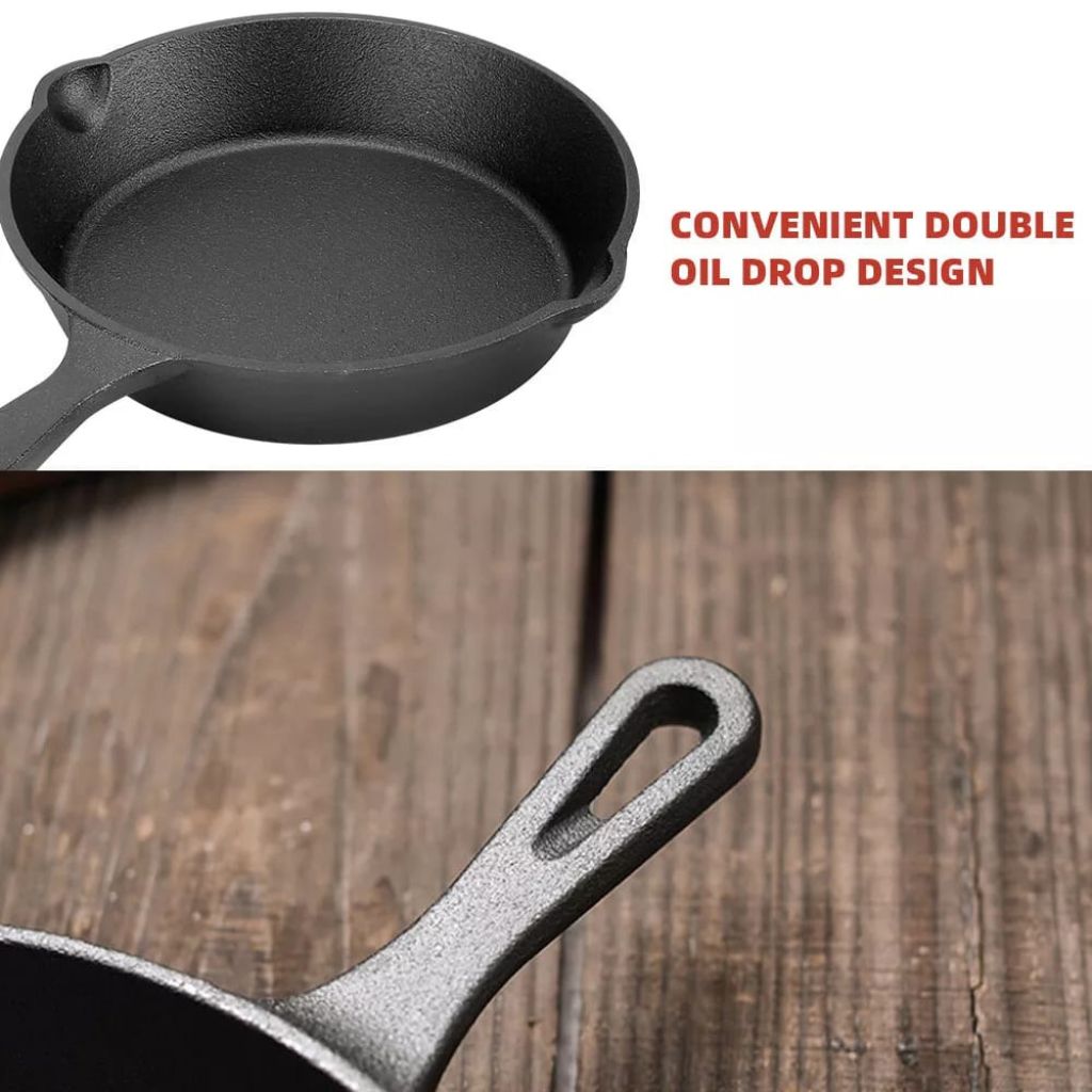 3pc AYI Cast Iron Skillets