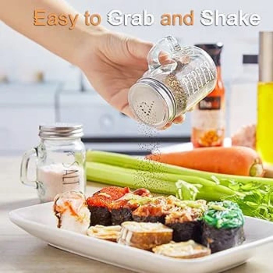 Danny Home 2pc Glass Salt And Pepper Shaker 120mlx2