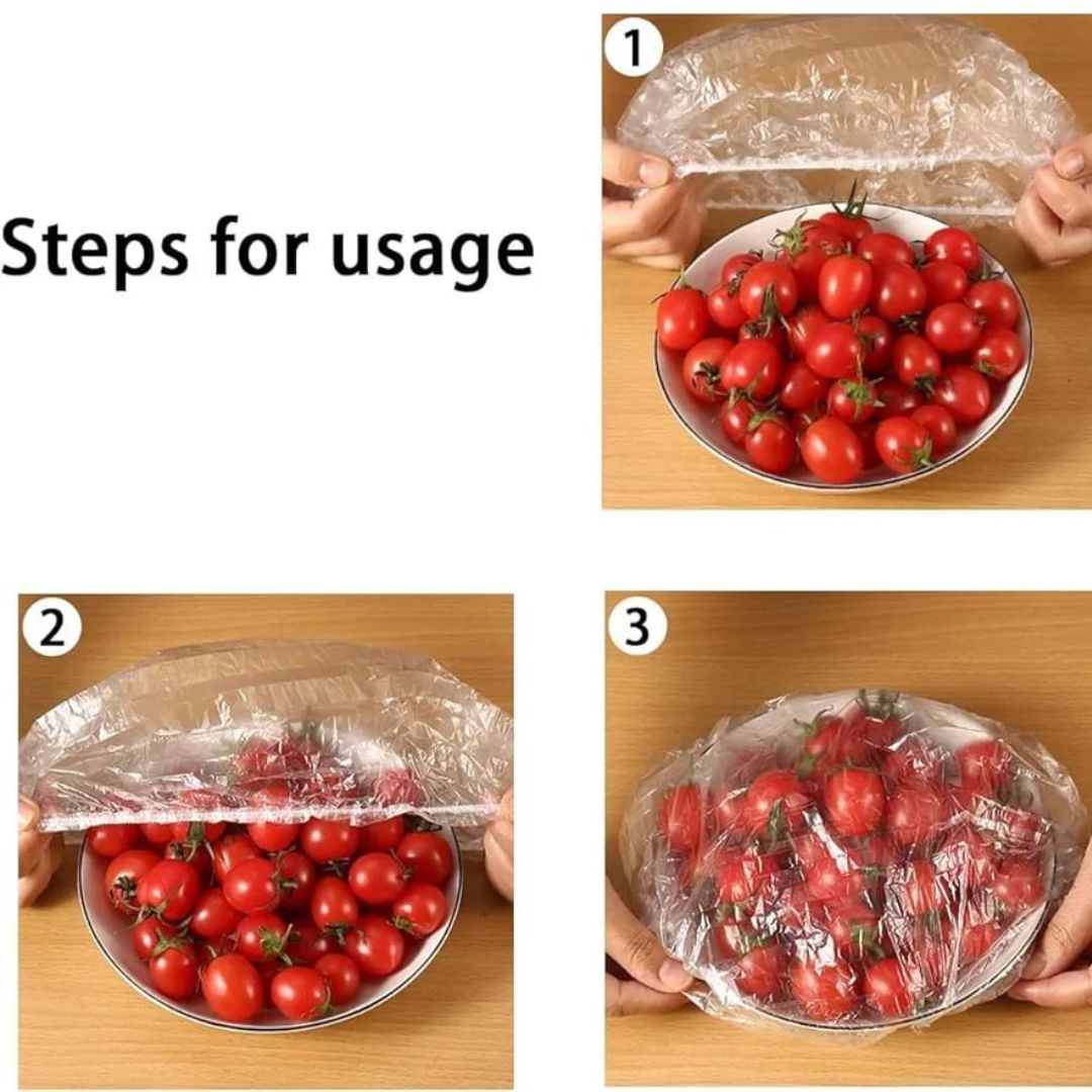 100pc Plastic Food Cover