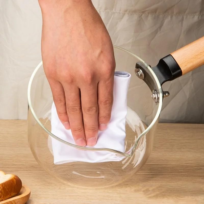 Glass Sauce Pan With Lid 1.8L