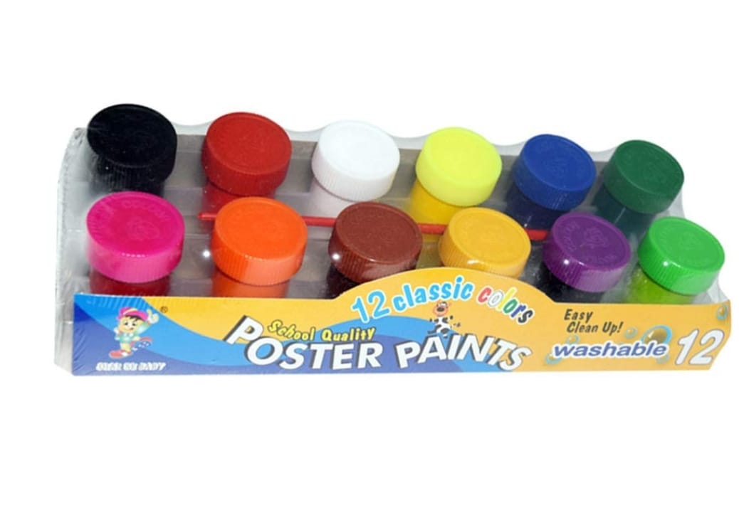 12pc Washable Poster Paint