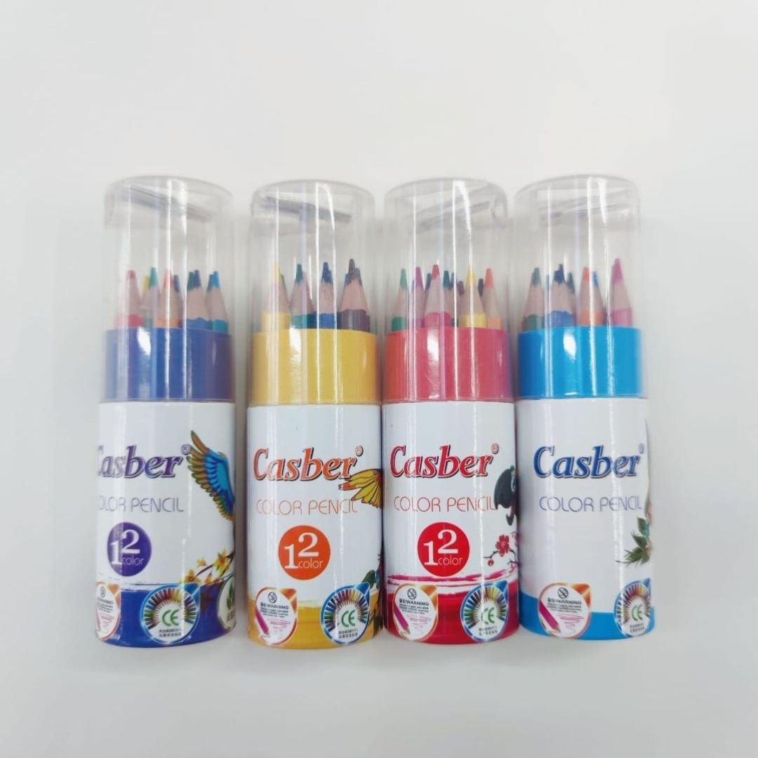 12pc Short Colour Pencil With Sharpener