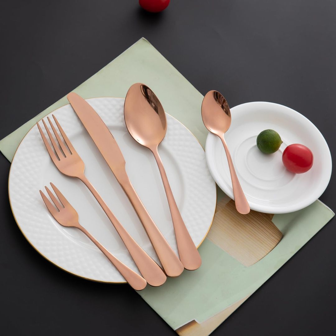 Stainless Steel Cutlery 6s - Rose Gold