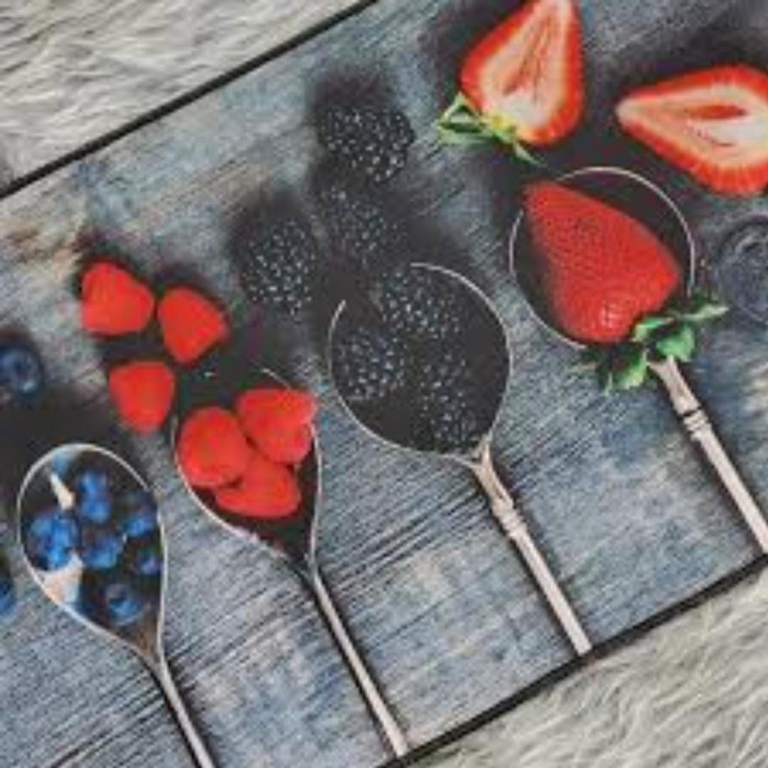 2pc Rubber Kitchen Mat
