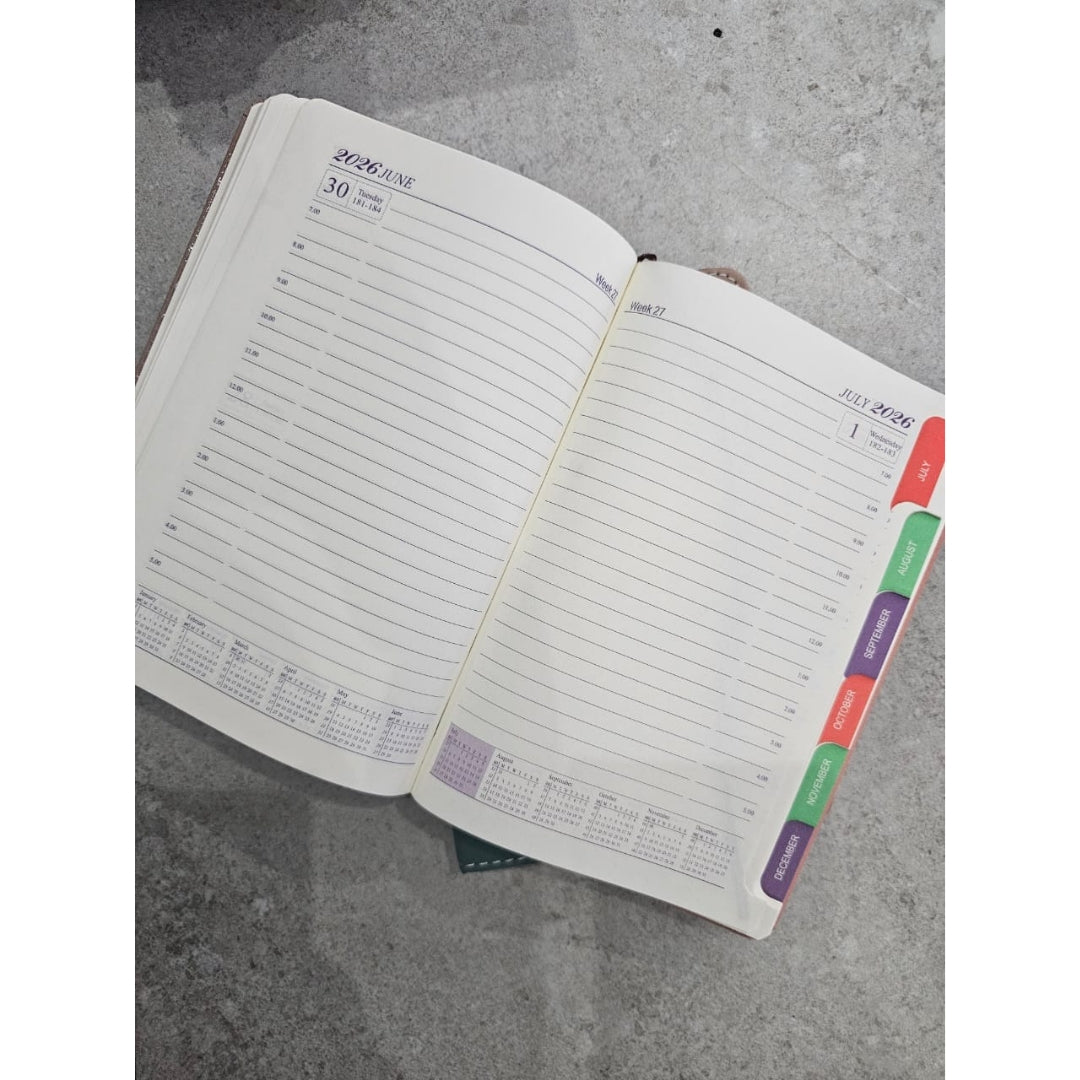 A5 2026 Diary With Side Border