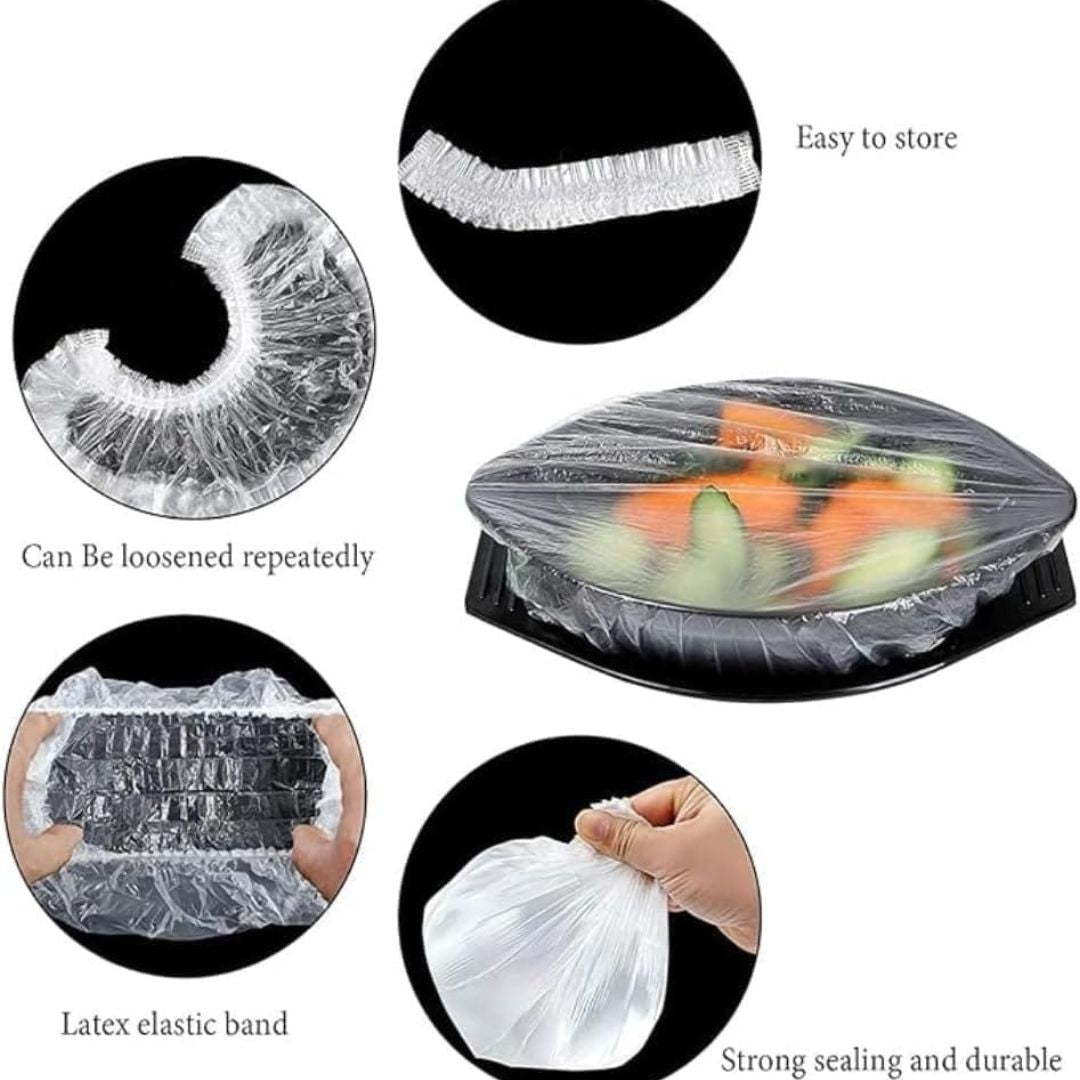 100pc Plastic Food Cover