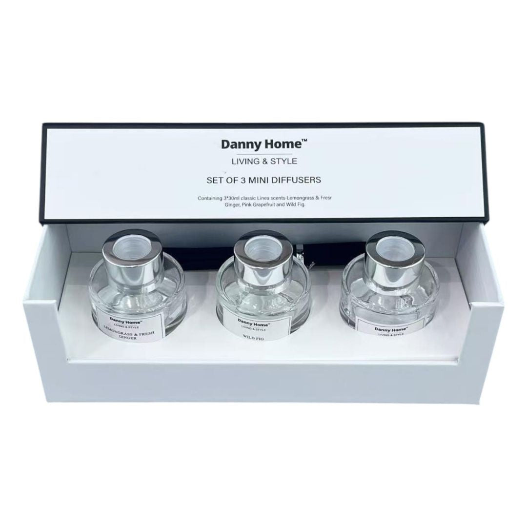 Danny Home 3pc Mini Diffuser Set 30ml