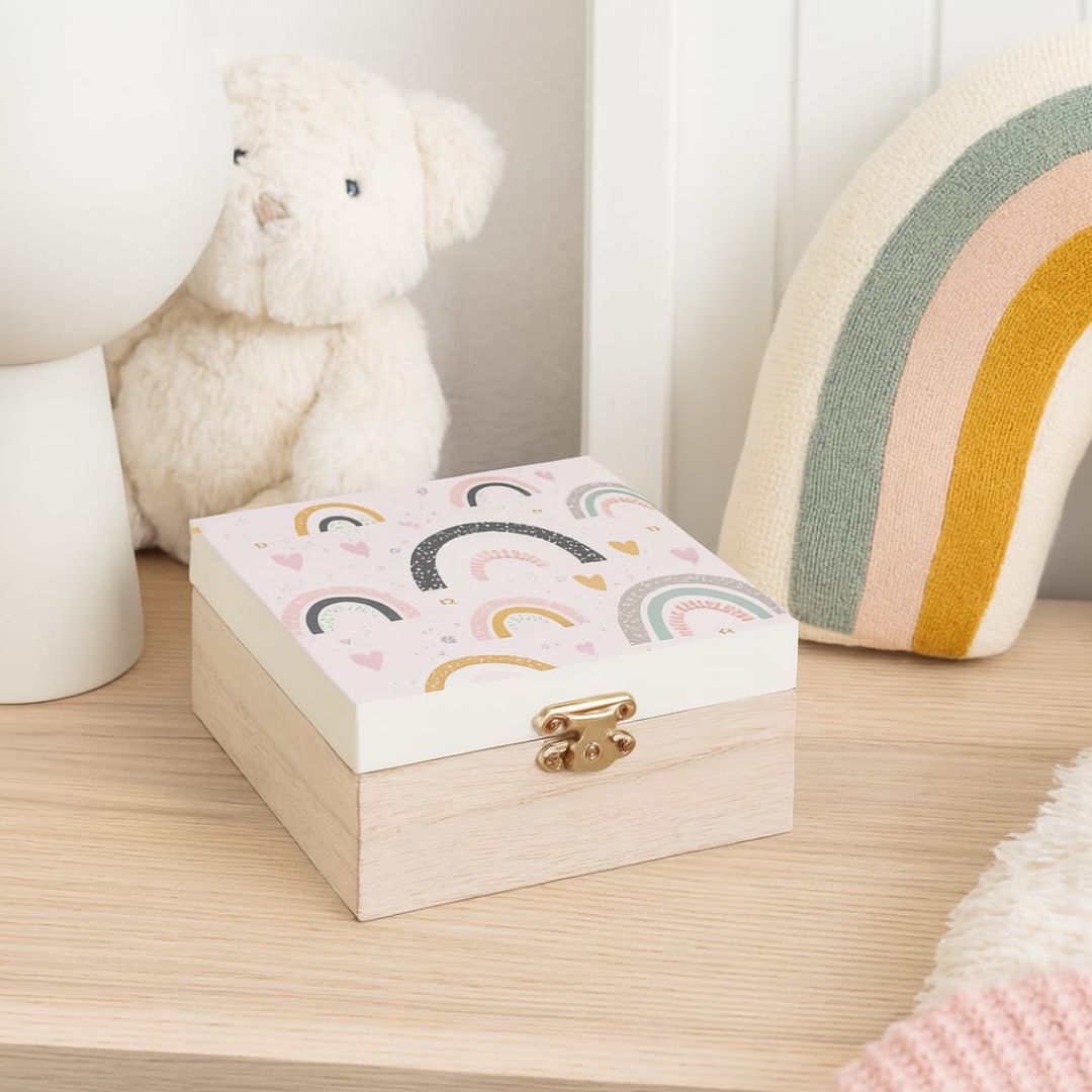 Rainbow wooden Box