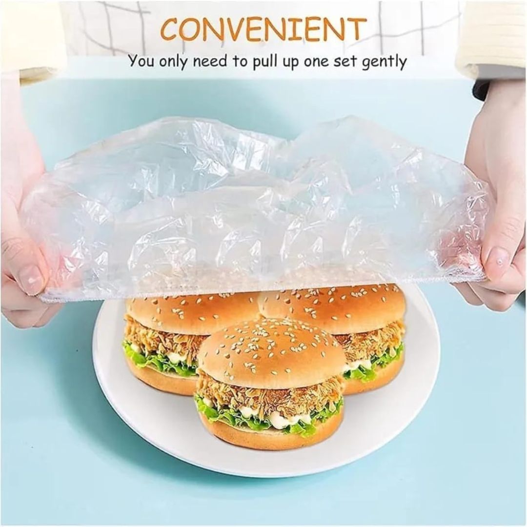 100pc Plastic Food Cover