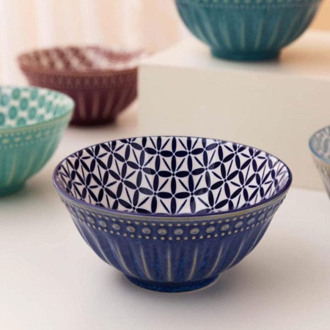 Danny Home 6pc Porcelain Small Bowls 8.9cm