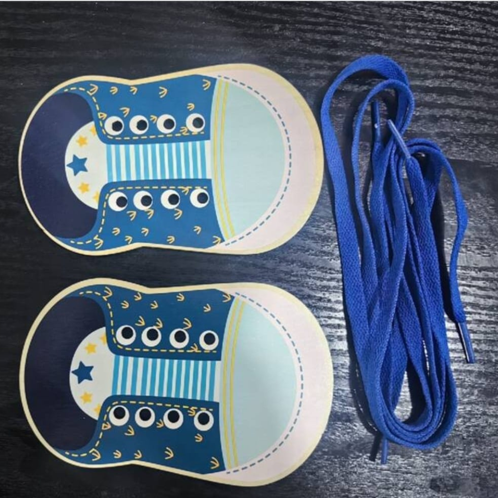 Wooden Shoe lace Puzzle (22. 5cm×18cm)