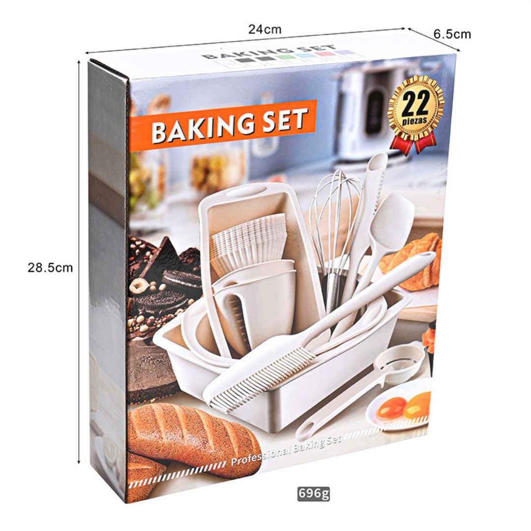 22pc Silicone Baking Set