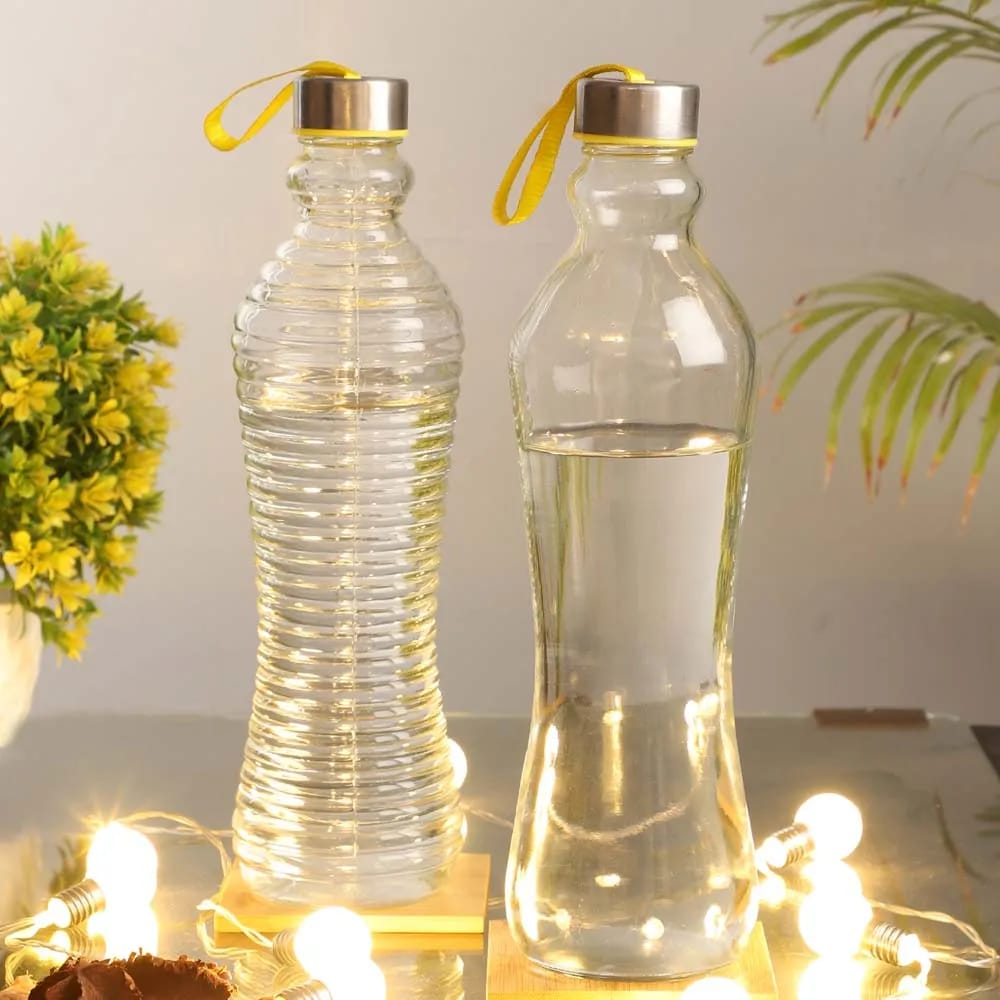 Danny Home Glass Textured Bottle 500ml