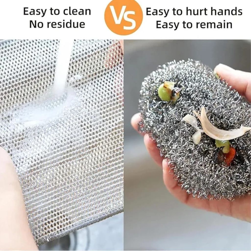12pc Silver Wire Dishcloth