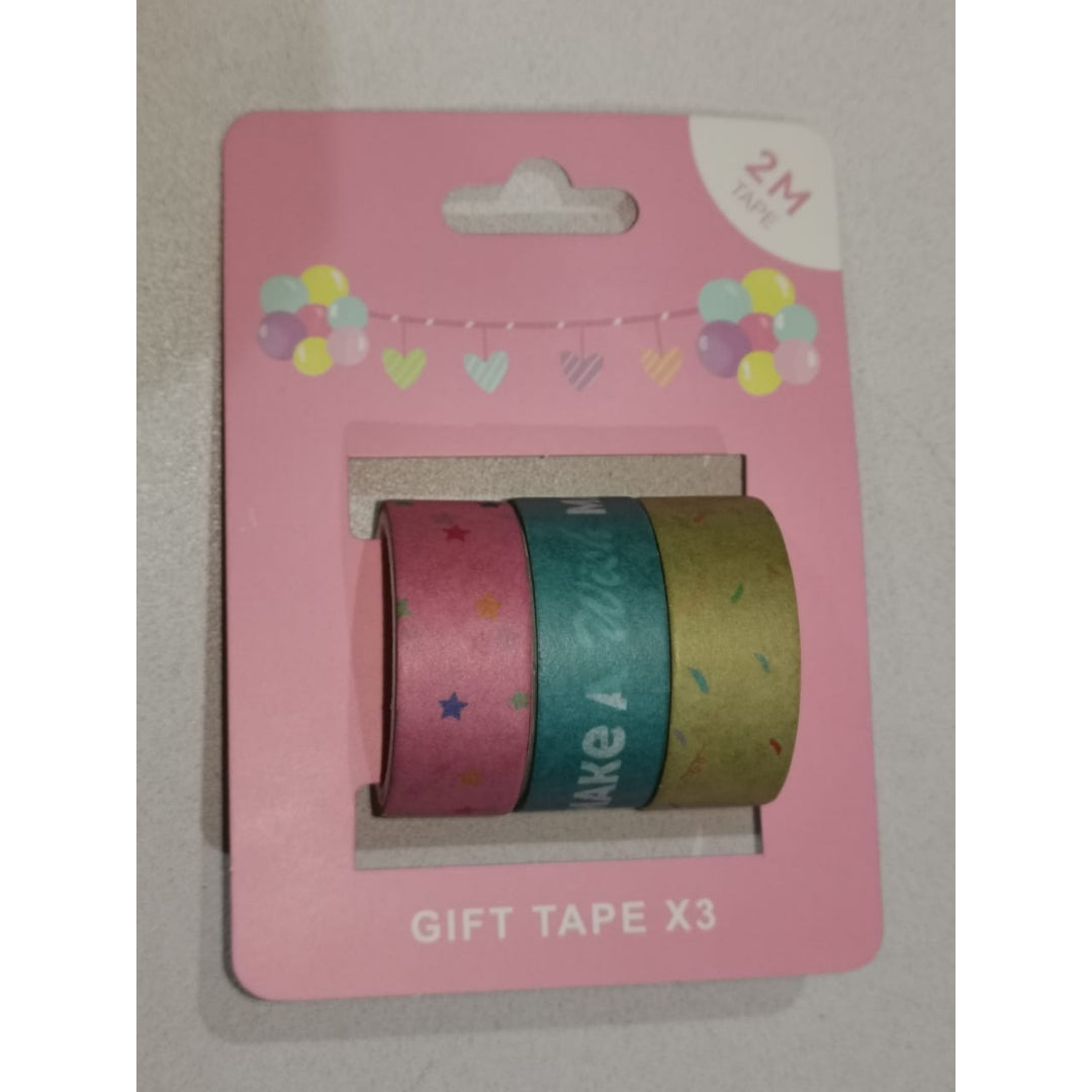 3pc Washi Tape 2M
