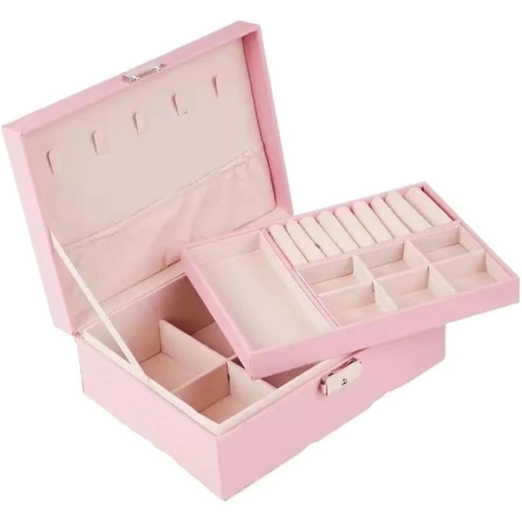 Double Layer PU leather Jewlery Box
