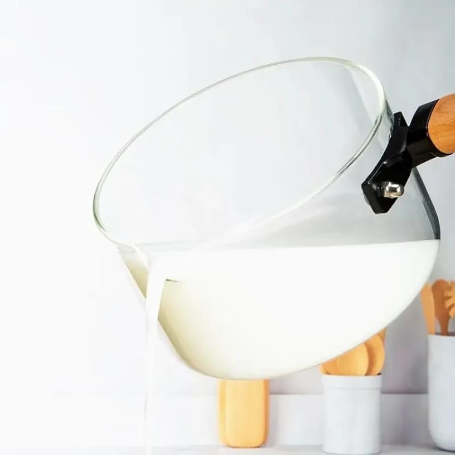 Glass Sauce Pan With Lid 1.8L